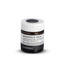 Small jar with white lid, and a Lavender & Black label around it reading "Immortelle Balm"