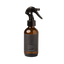 brown glass spray bottle with black label that says "organic lavender water"